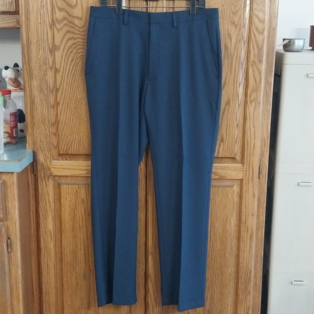 Haggar NWT‎ Men's Tailored Fit Travel Performance Suit Pants Size 34X32 Blue